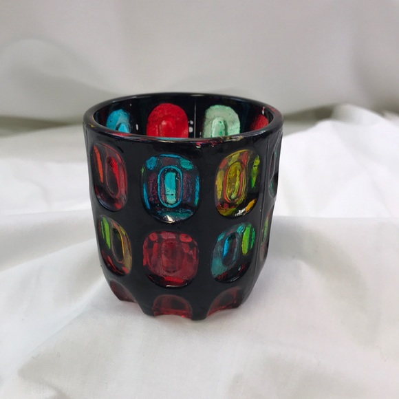 Mid Century Modern Vintage Glass Votive Holder